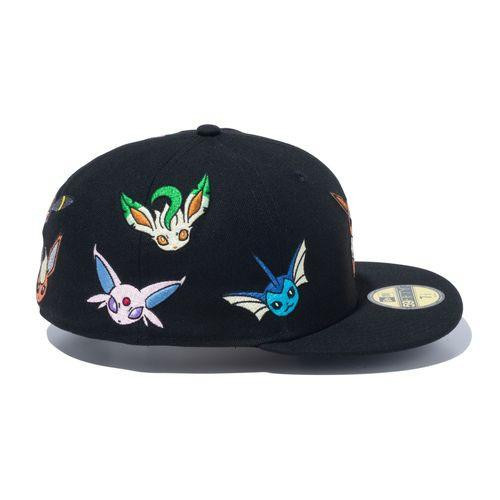 Pokemon Center Original NEW ERA 59FIFTY EEVEE BLK (7 3/8)