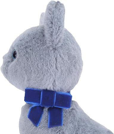 Jolly Plush Toy - Sitting Grey Cat