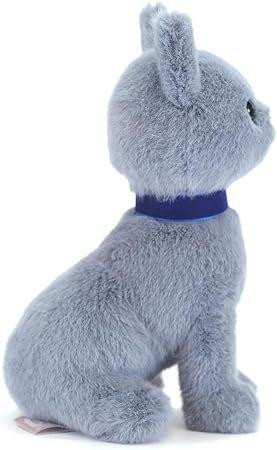 Jolly Plush Toy - Sitting Grey Cat
