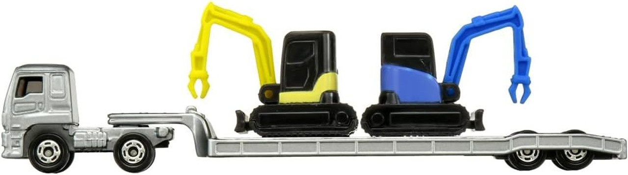 Takara Tomy Tomica Long Type No.142 Isuzu Giga Heavy Construction Machinery  Transporter