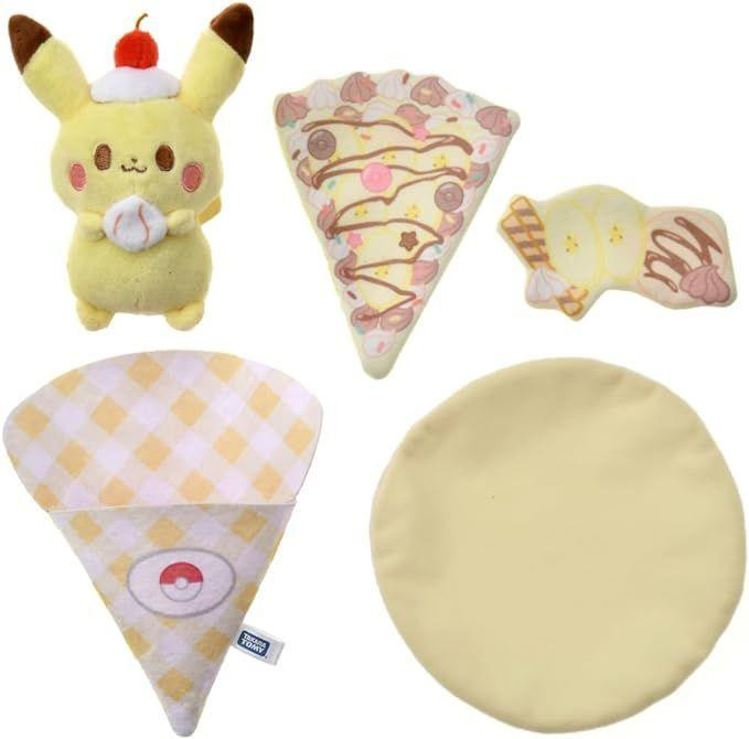 Pokemon PokePiece Twirling Crepe Plush Pikachu