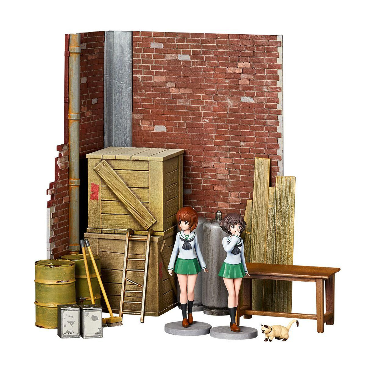 UP'S POLYDOR ARTIST INFORMATION 非売品 ARTPLA 1/24 Girls und Panzer das Finale Garage Set [A