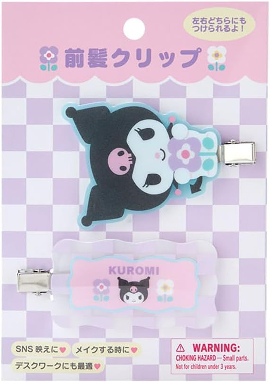 Sanrio Bangs Clip Kuromi (Pastel Checkers)