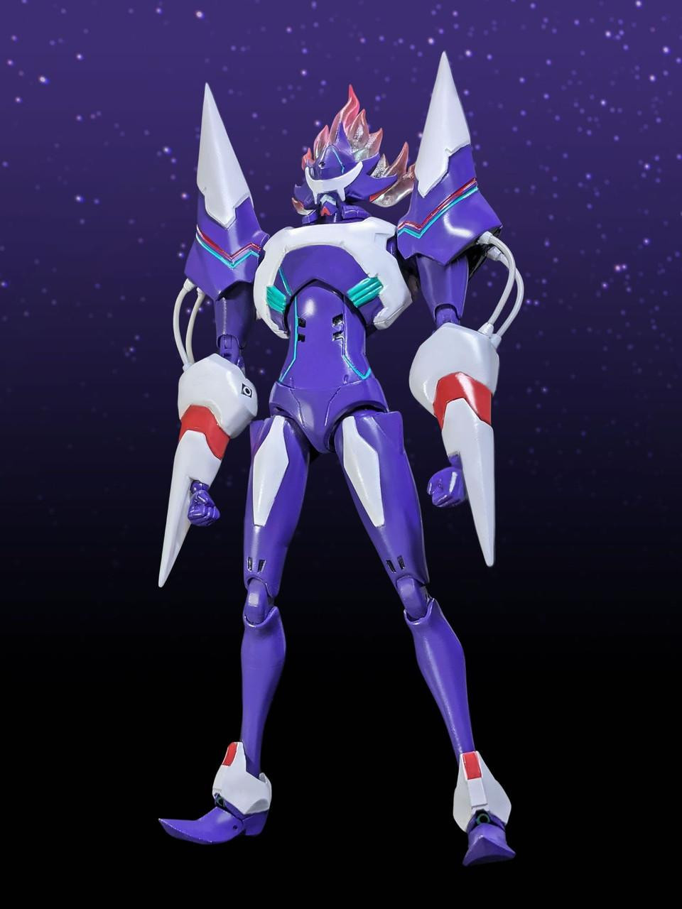 GRIDMAN Animation Style アクションフィギュア グリッドマン ユニバース』アニメで描かれた電光超人のプロポーション