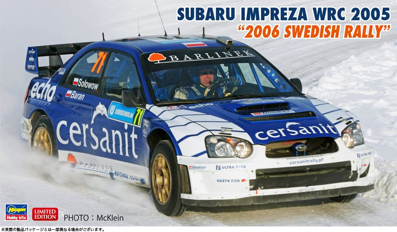 1/24 Subaru Impreza WRC 2005 ''2006 Swedish Rally'' Plastic Model