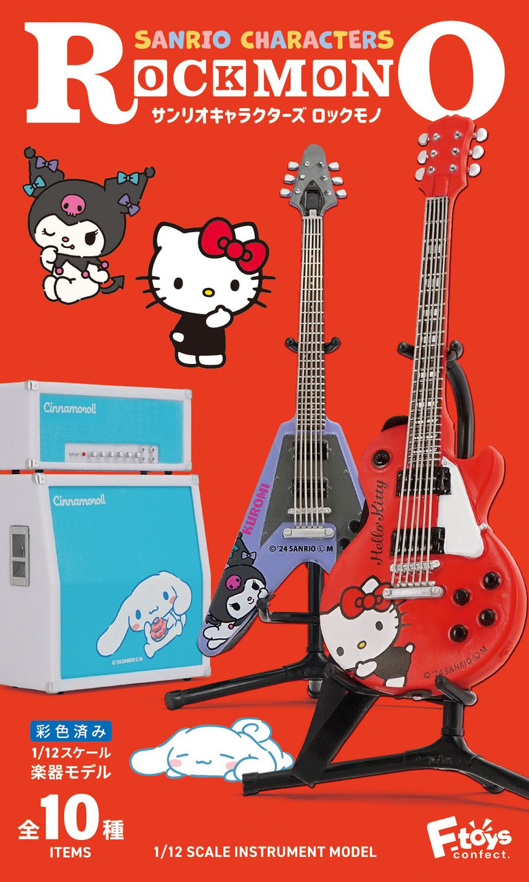1/12 Rock Mono Sanrio Characters - Instrument Collection 10pcs 