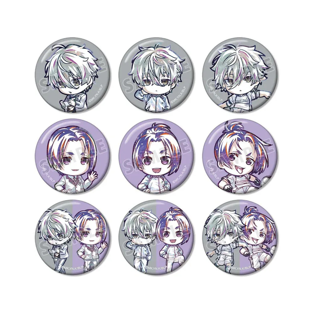 arma bianca Blue Lock Ani-Art Button Badge Collection 9pcs Box