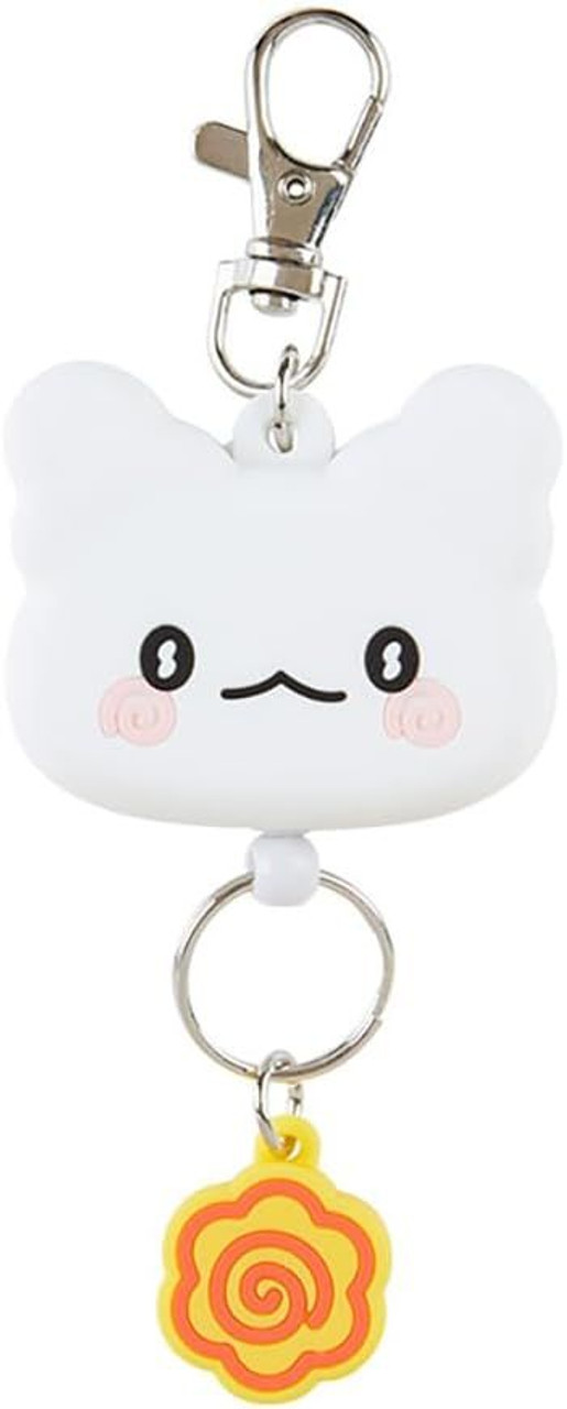 Sanrio Reel Keychain Hanamaru Obake Face Design