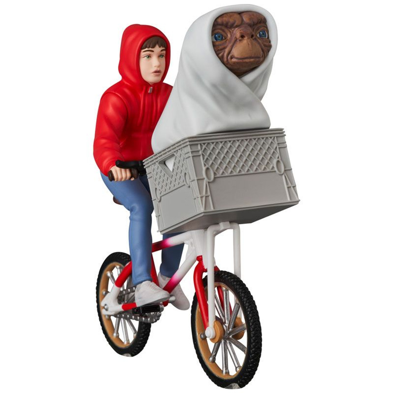 Medicom UDF No.801 E.T. & Elliot w/Bicycle Figure (E.T. the  Extra-Terrestrial)