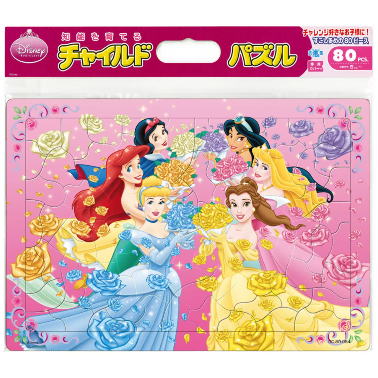 Tenyo DC80-054 Jigsaw Puzzle Disney Flower Princesses (80 Pieces)