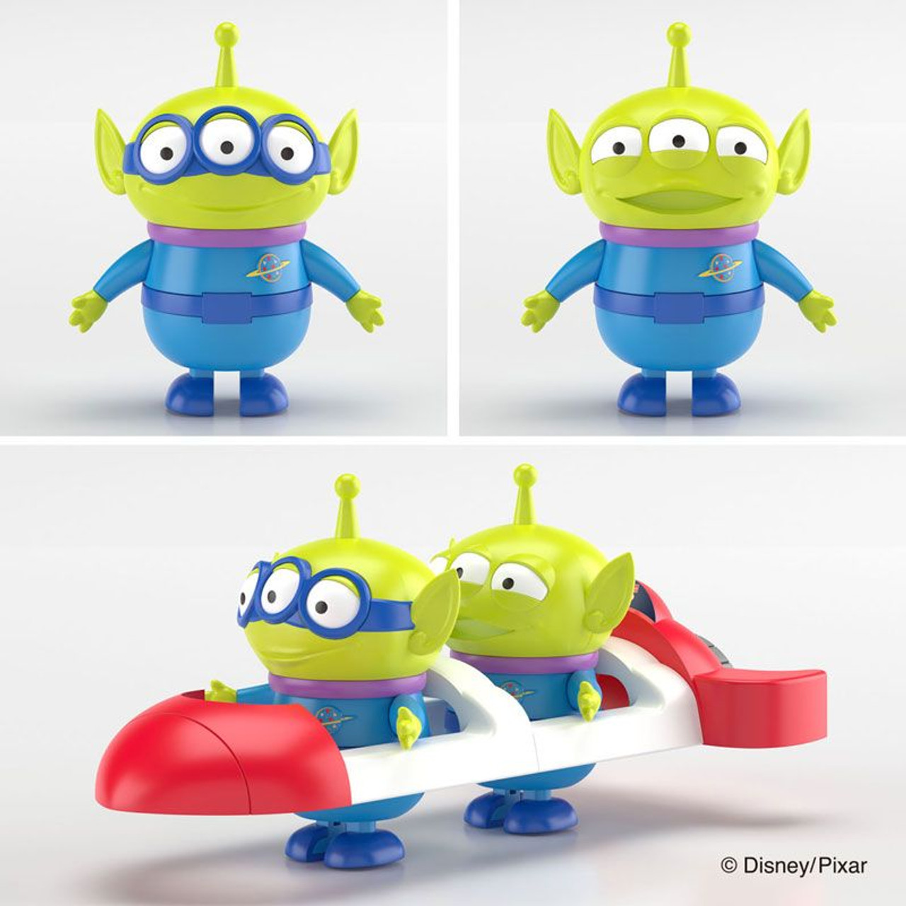 RakuPla Tokotoko Toy Story Alien Set Rocket Plastic Model