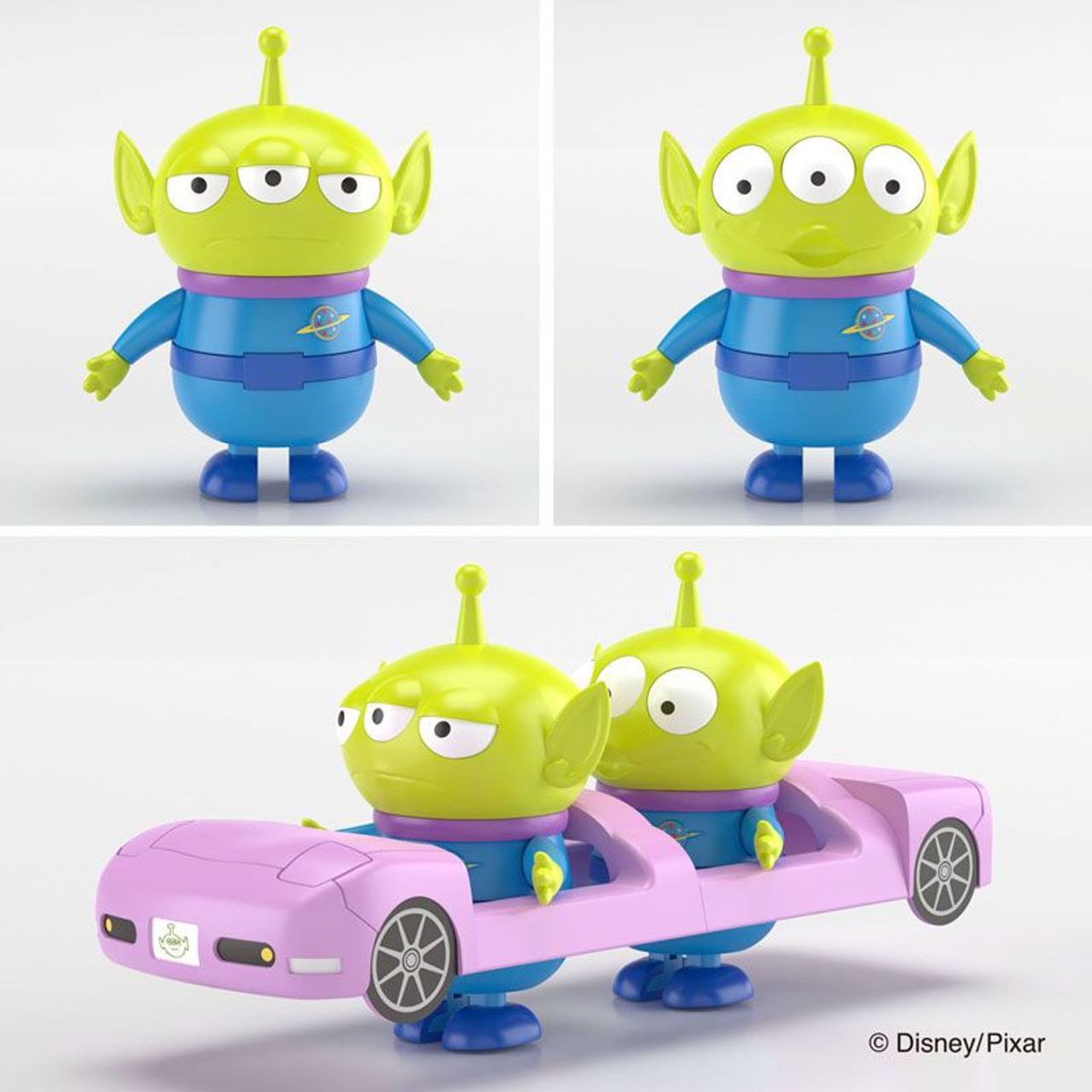 RakuPla Tokotoko Toy Story Alien Set Convertible Car Plastic Model