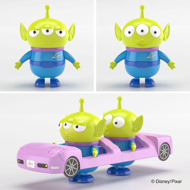 RakuPla Tokotoko Toy Story Alien Set Convertible Car Plastic Model