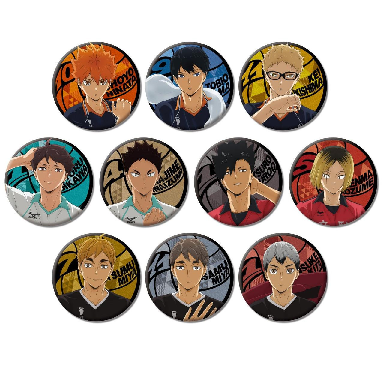 Haikyu!! Laminated Button Badge Collection 10pcs Box