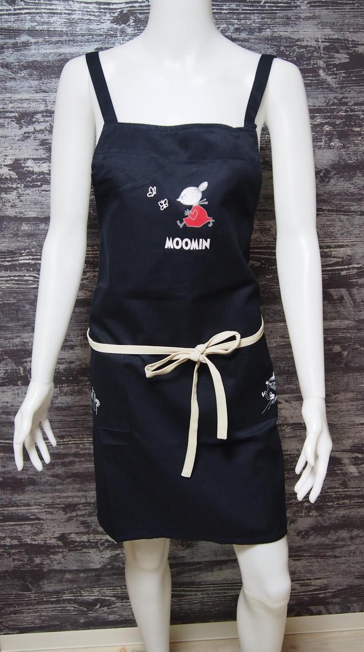 T's Factory Moomin X-Style Apron Little My Black
