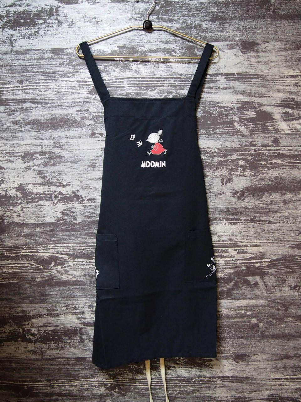 T's Factory Moomin X-Style Apron Little My Black