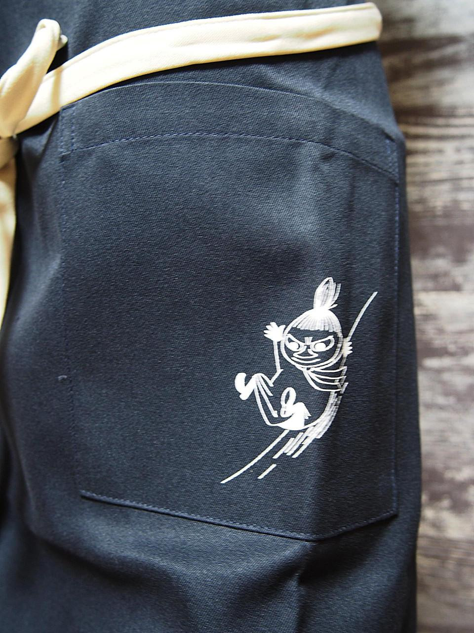 T's Factory Moomin X-Style Apron Little My Black