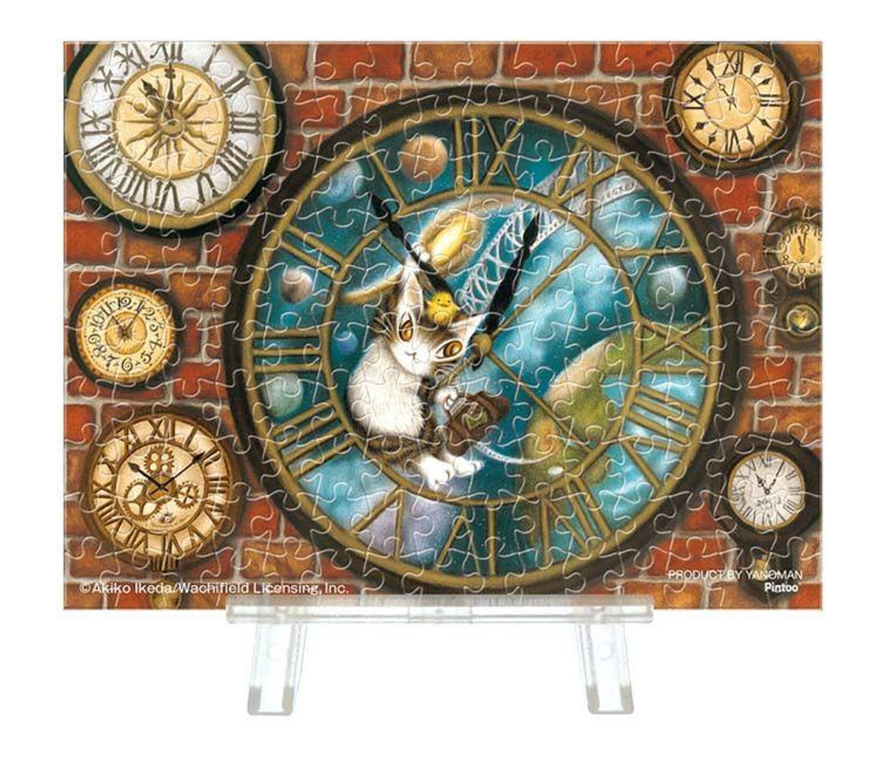 わちふぃーるどパズルクロック Jigsaw Puzzle WachiField Upside Down Large Clock (300 Pieces)