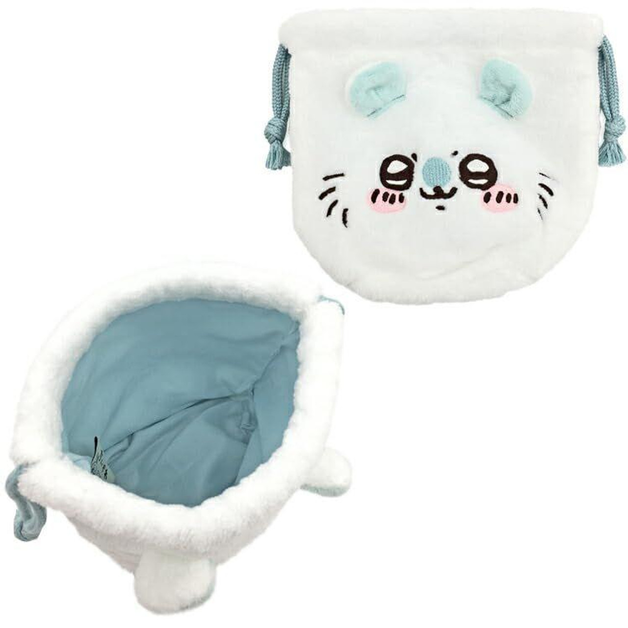 ホワイト ma.chi sama Chiikawa Momonga Big Plush Toy Doll 45cm White Light Blue