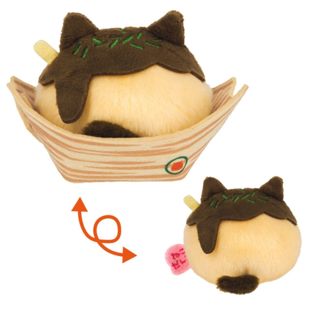 ぬいぐるみ Lina Meow Sesame Dango Kitten 20cm San-ei Local Dumplings Takoyaki Cat Dumplings (Osaka)