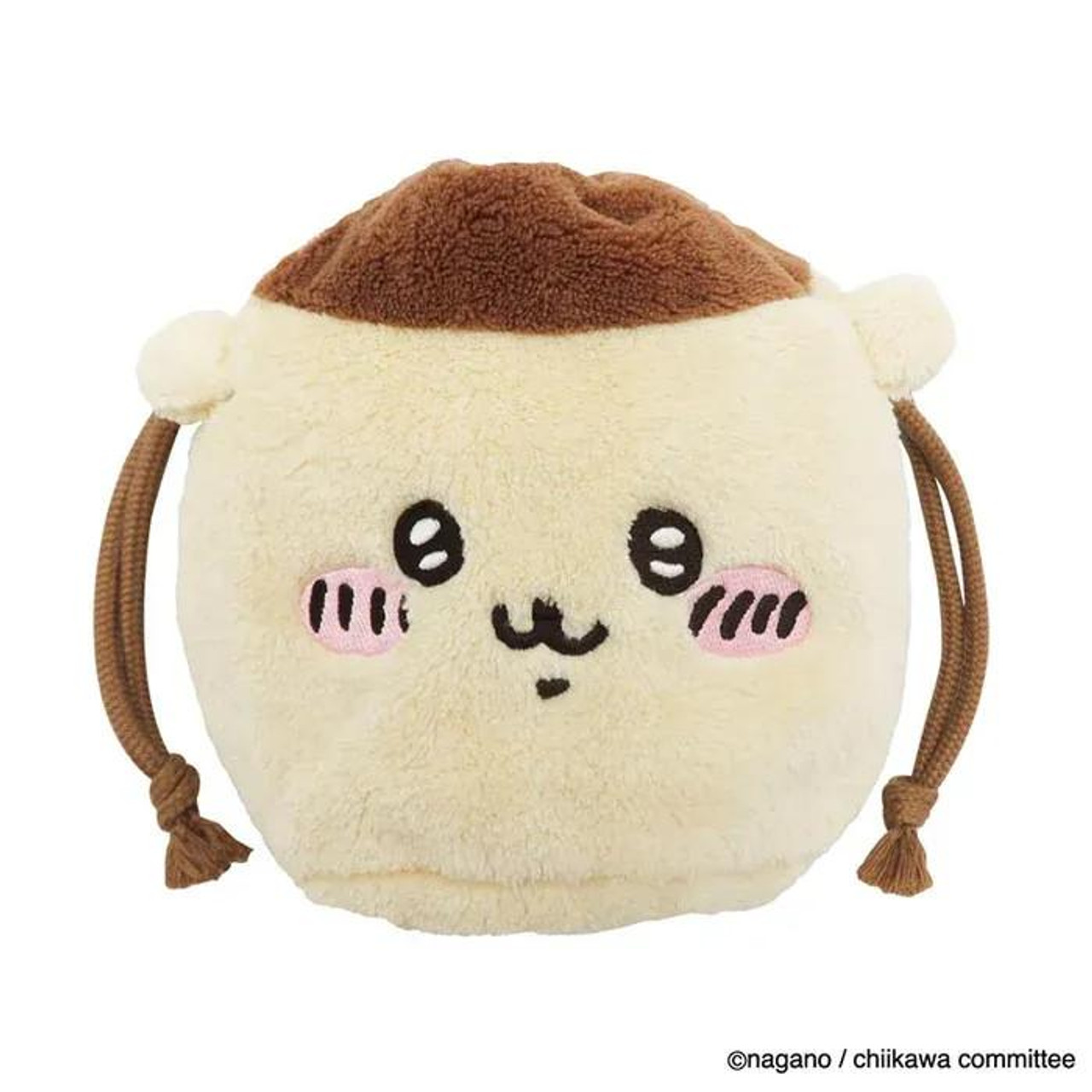 Marimocraft Chiikawa Face Drawstring Bag Chestnut Bun