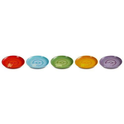 Pokemon Center 【Le Creuset】Sphere Plate 17cm (Set of 5)