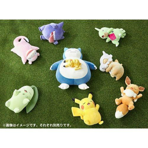 Pokemon Center Original Mocchiri Plush Pokemon Sleep Oyasumi Larvitar
