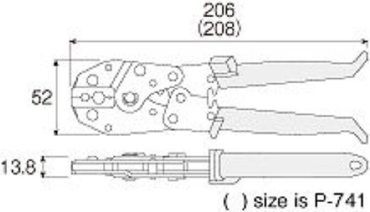 P-741 Crimping Tool [HOZAN] HOZAN TOOL INDUSTRIAL CO., LTD.