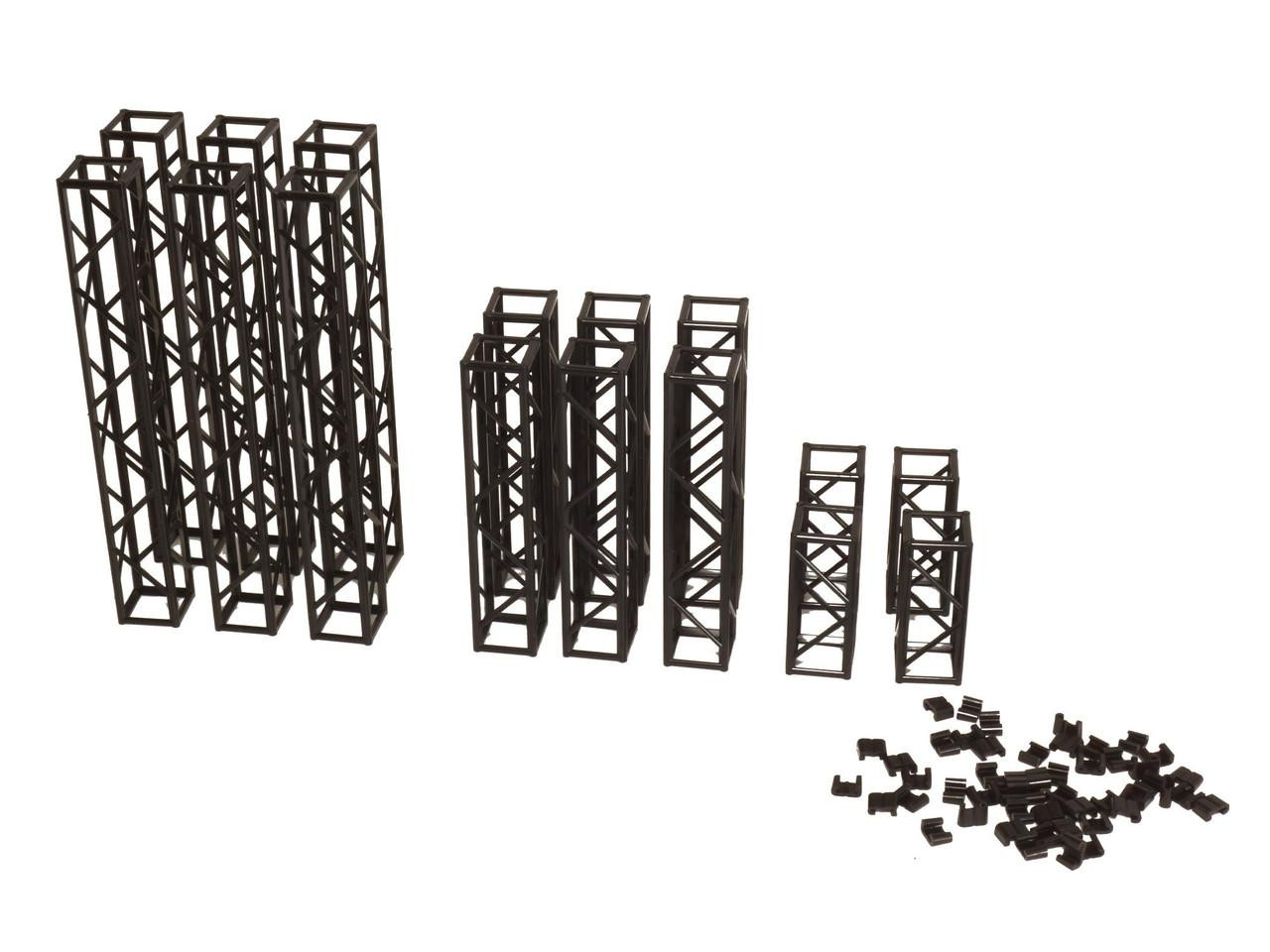 Plastic Accessory 01 - Truss (Squared) Black Ver. (Plastic Model)
