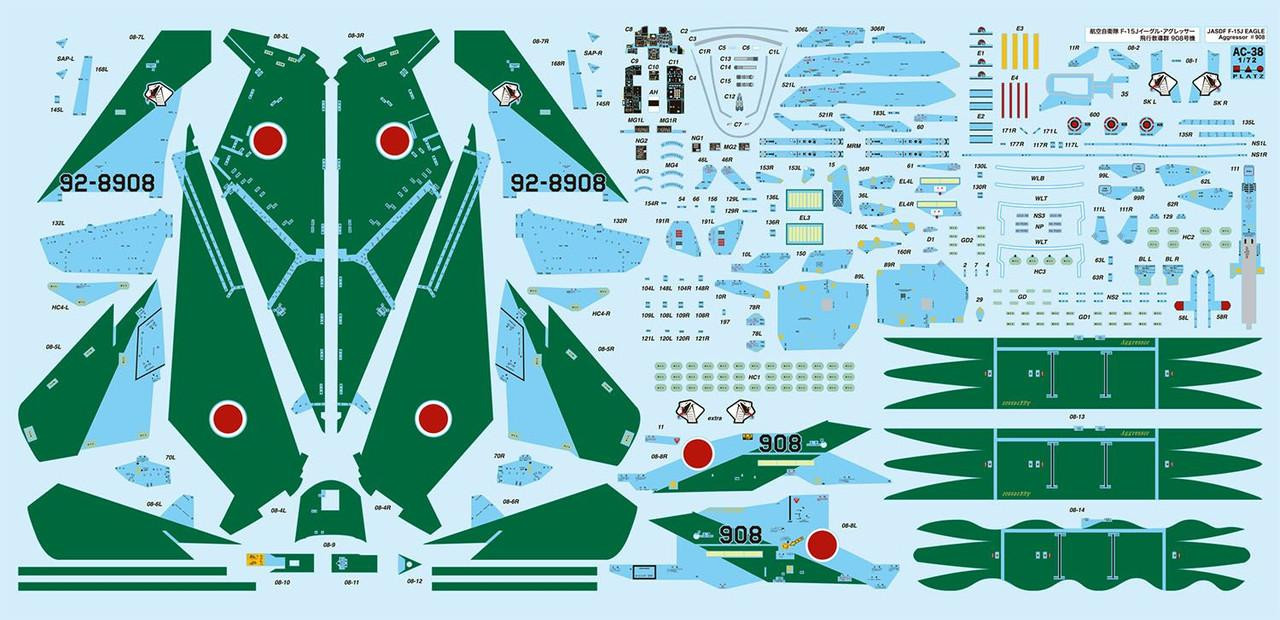 1/72 JASDF F-15J Eagle Aggressor No.908 of the Tactical Fighter