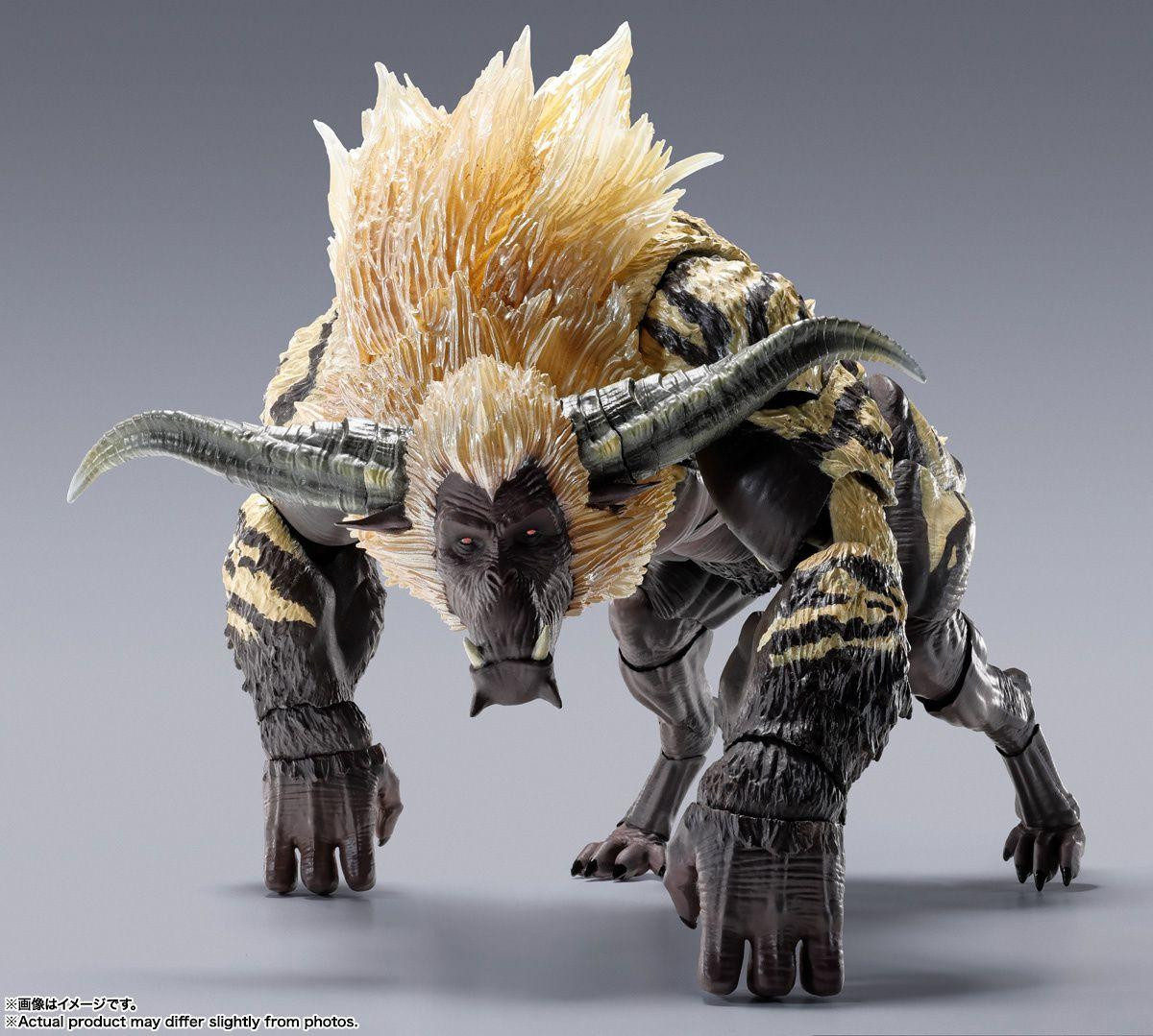S.H. MonsterArts Furious Rajang Figure (Monster Hunter)