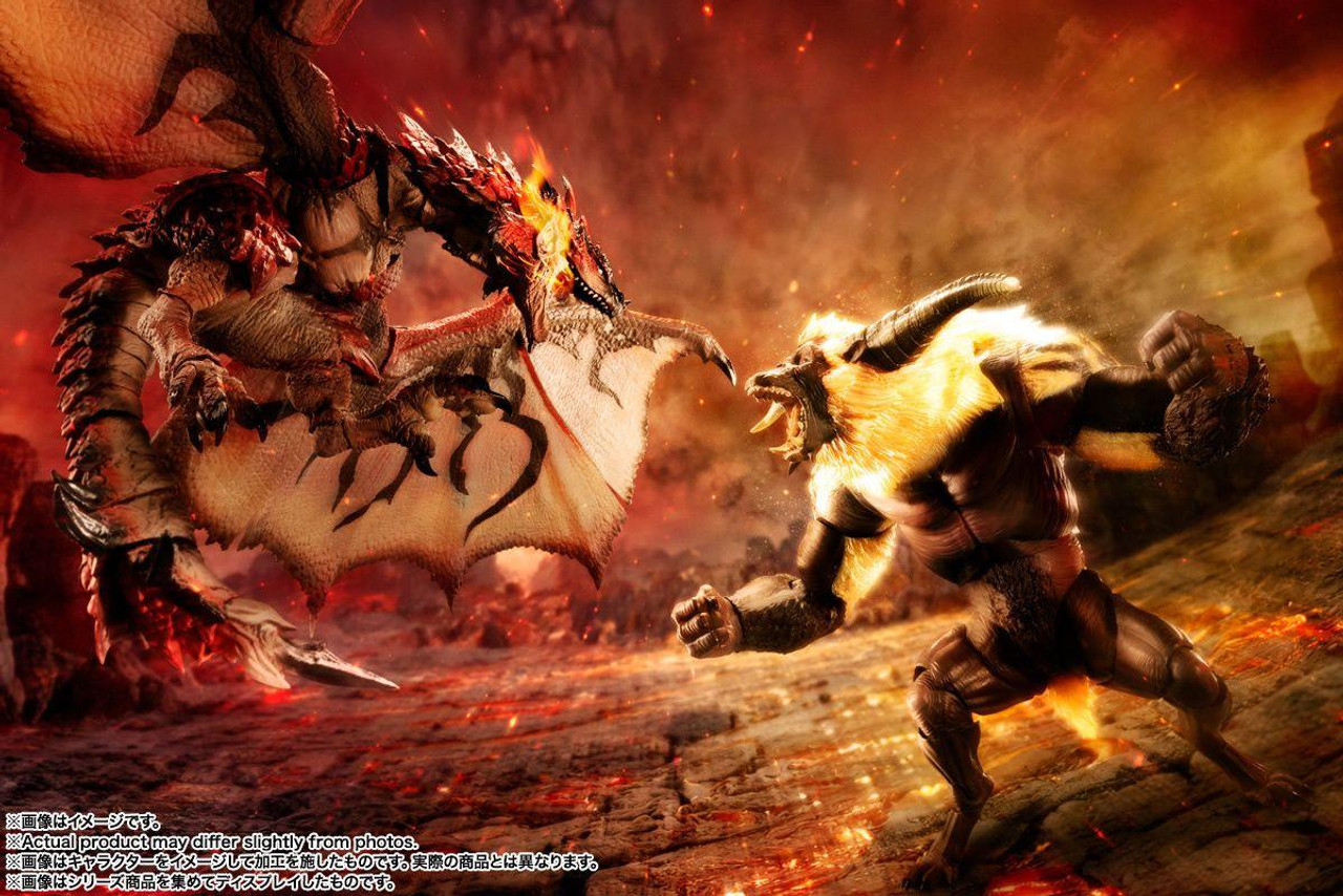 S.H. MonsterArts Furious Rajang Figure (Monster Hunter)