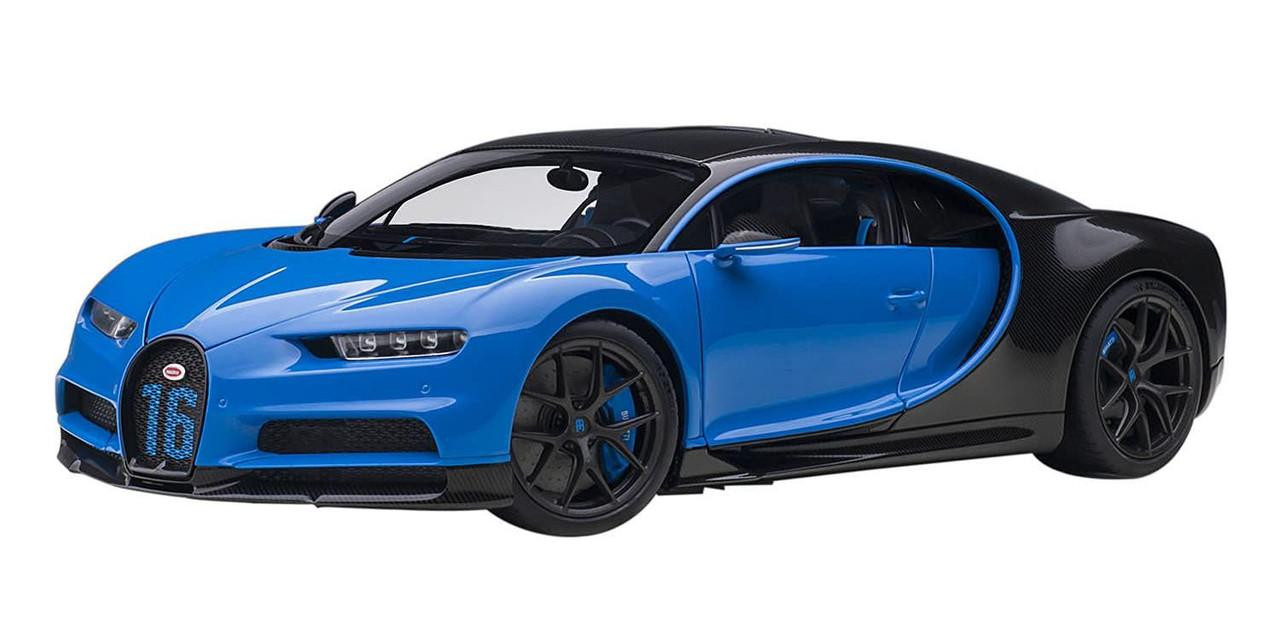 1/18 Bugatti Chiron Sports '19 (French Blue/Carbon Black) Finished