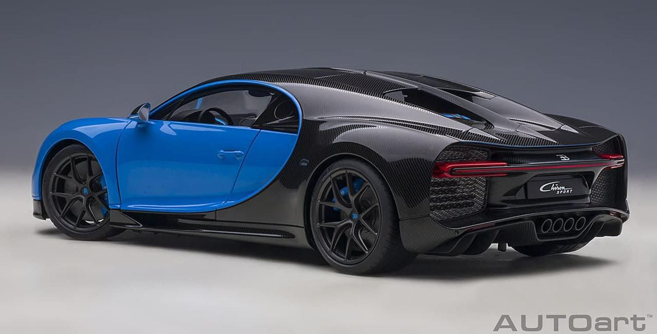 ミニカー autoart 1/18 Bugatti Chiron 1/18 Bugatti Chiron Sports '19 (French Blue/Carbon Black