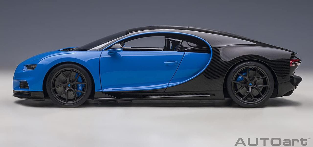 AUTOart 1/18 ブガッティ シロン スポーツ 青 1/18 Bugatti Chiron Sports '19 (French Blue/Carbon Black) Finished