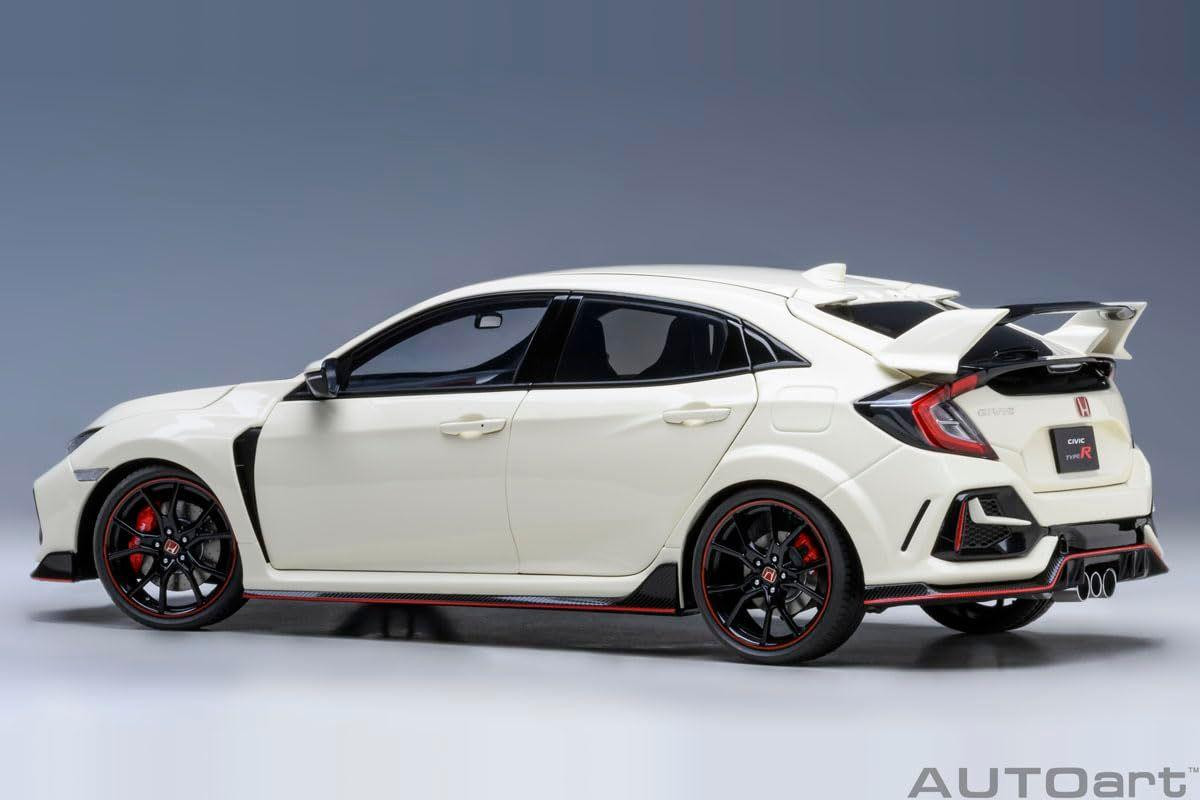 Fk8 Type R White 1/18 Honda Civic Type R (FK8) '21 (Championship White) Finished Model