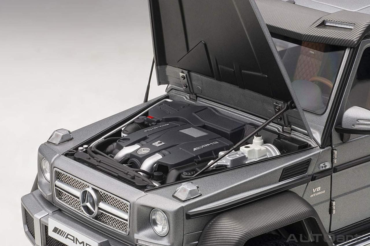 1/18 Mercedes-Benz G63 AMG 6x6 (Matte Metallic Gray) Finished Model