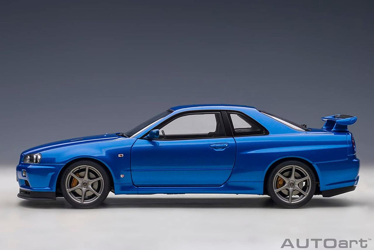 1/18 Nissan Skyline GT-R (R34) V-SpecⅡ (Bayside Blue) Finished Model