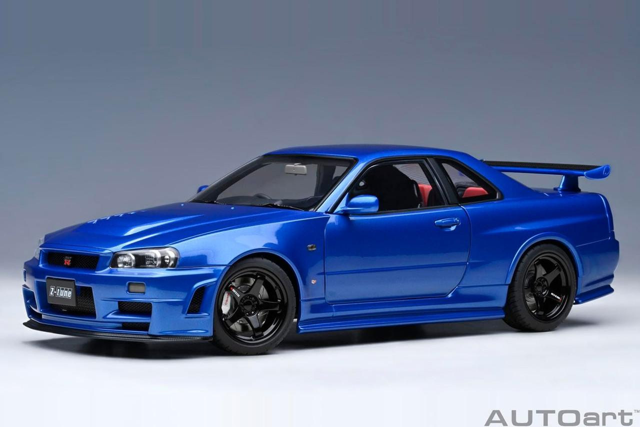 1/18 Nismo R34 GT-R Z-Tune (Bayside Blue) Finished Model