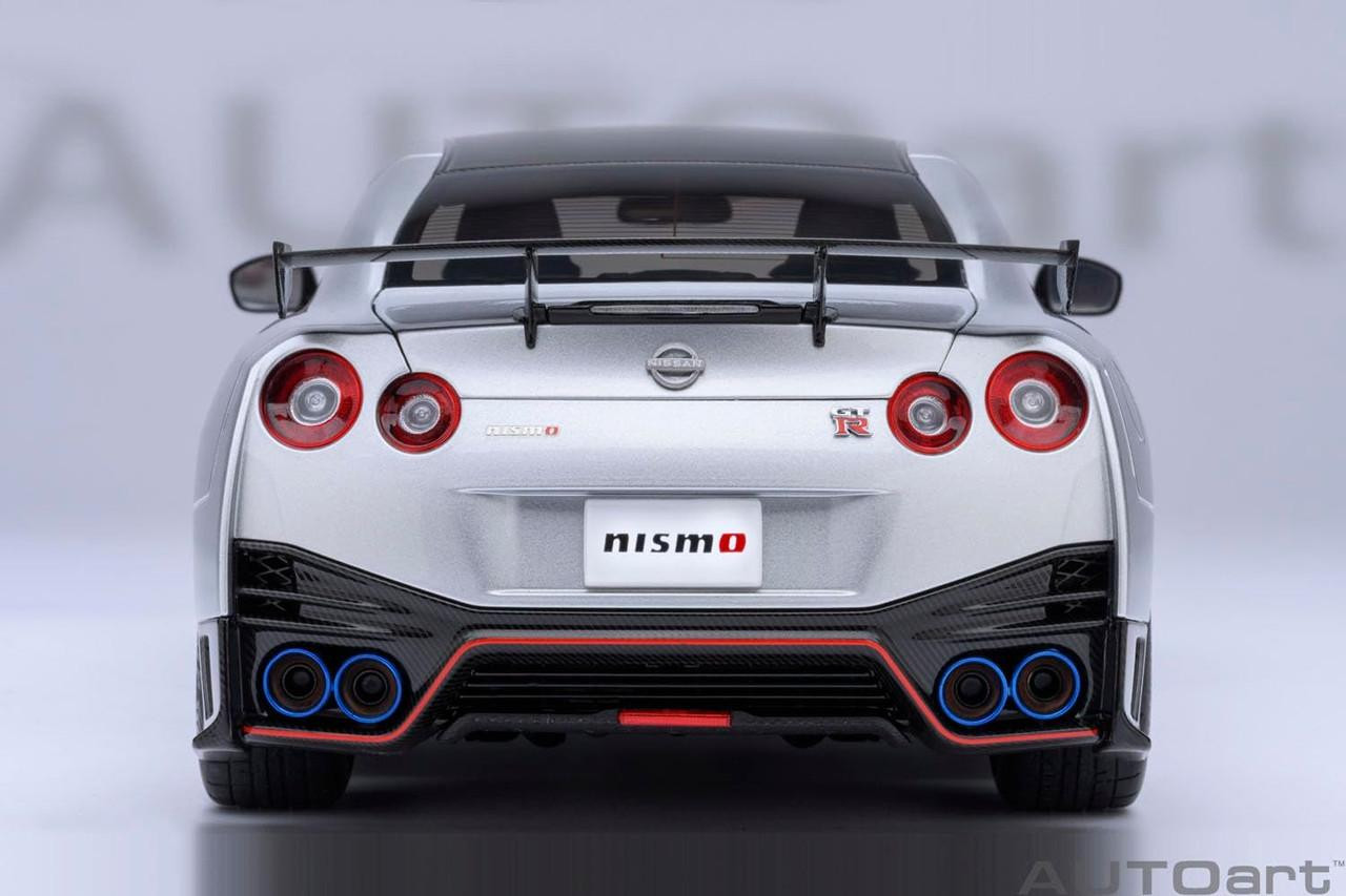 1/18 Nissan GT-R (R35) Nismo Special Edition (Silver Metallic) Finished ...