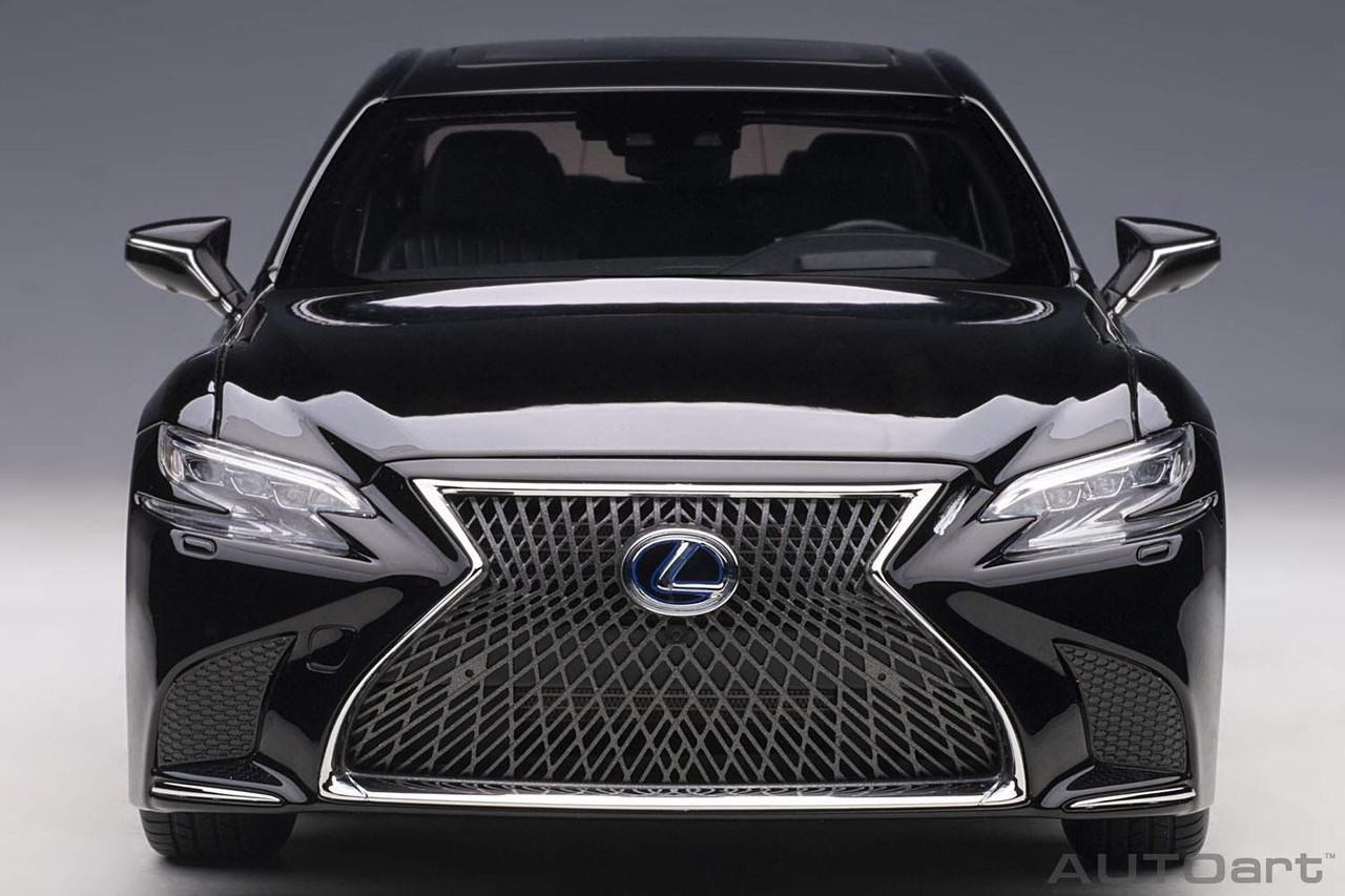 1/18 Lexus LS500h (Black) Black Interior Finished Model