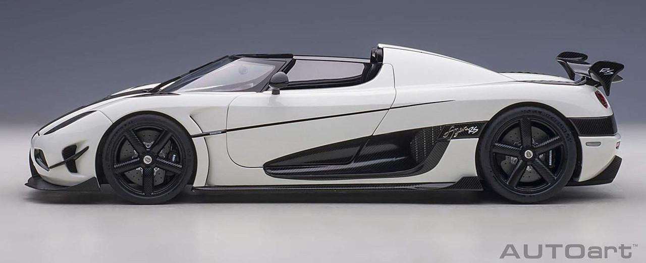美品❤️Araneant. CARIAO ENOUGA 1/18 Koenigsegg Agera RS (White/Carbon Black) Finished Model
