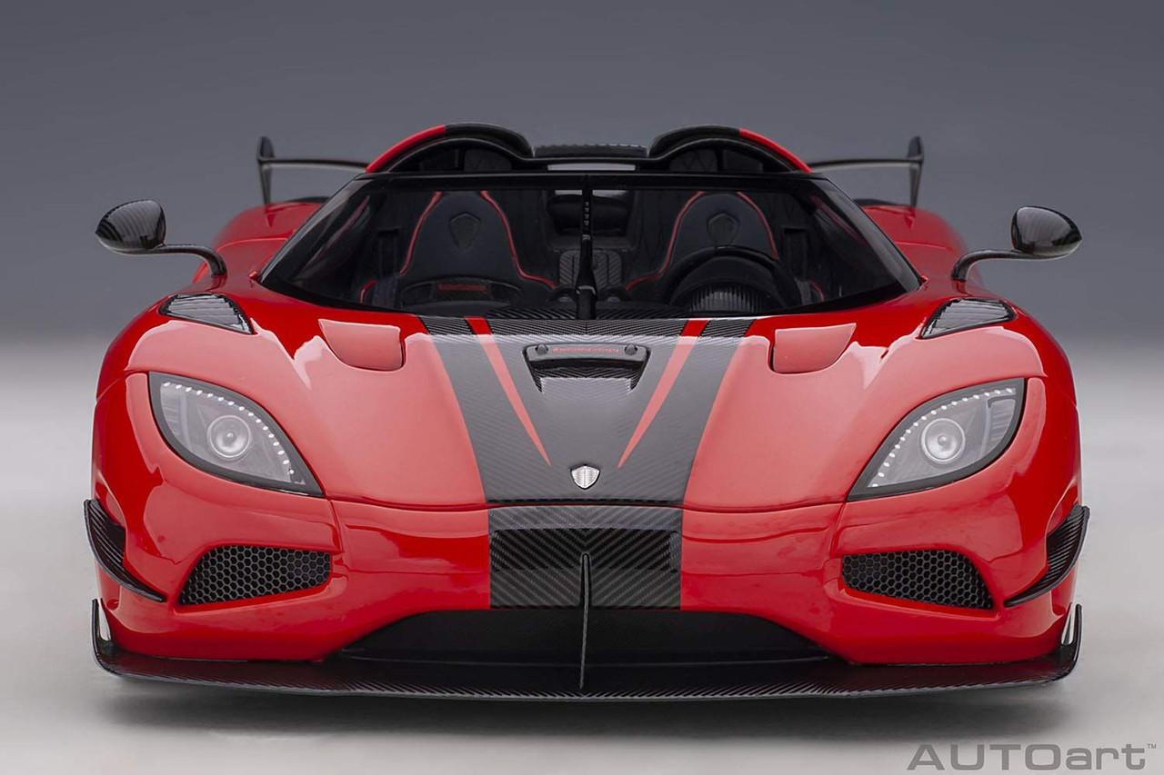 1/18 Koenigsegg Agera RS (Red/Carbon Black) Finished Model