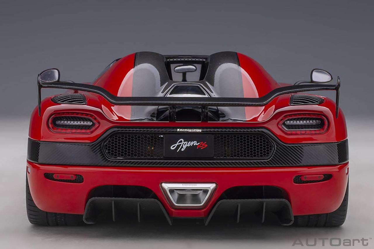 1/18 Koenigsegg Agera RS (Red/Carbon Black) Finished Model