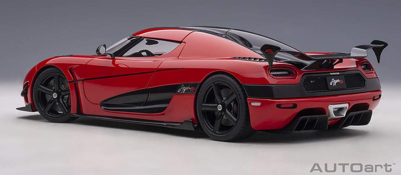 1/18 Koenigsegg Agera RS (Red/Carbon Black) Finished Model