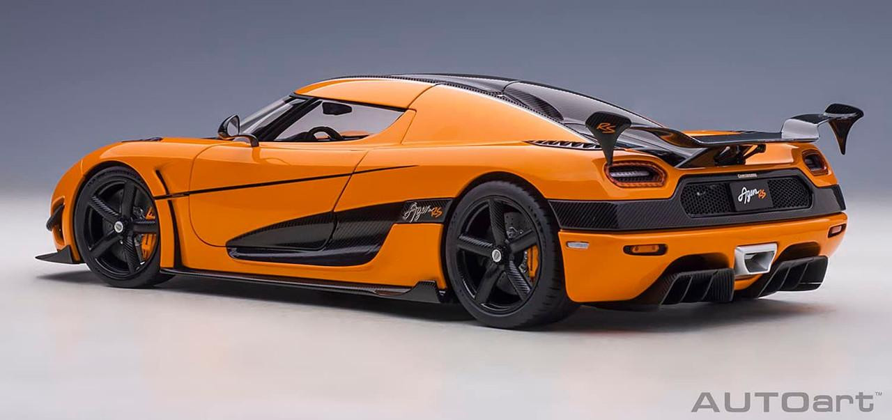 1/18 Koenigsegg Agera RS (Orange/Carbon Black) Finished Model