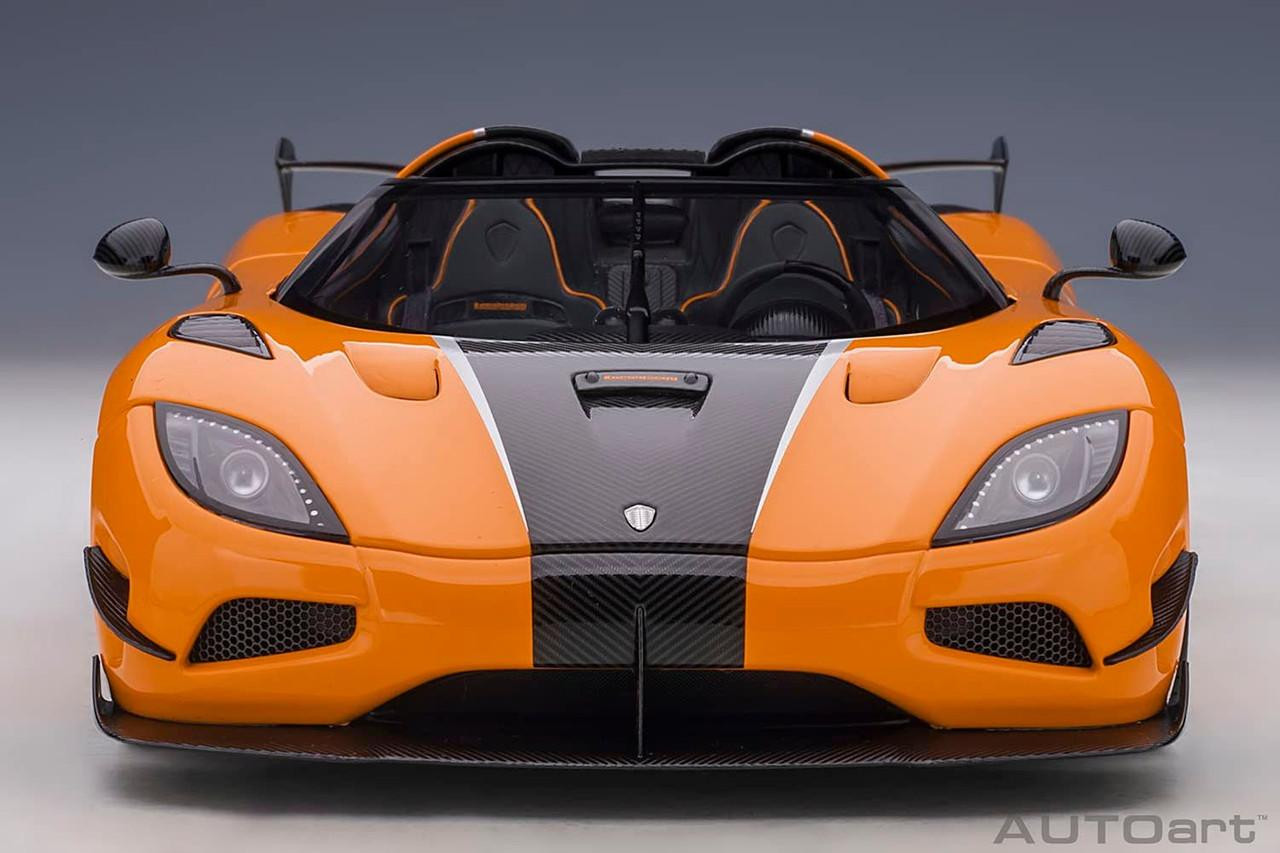 1/18 Koenigsegg Agera RS (Orange/Carbon Black) Finished Model
