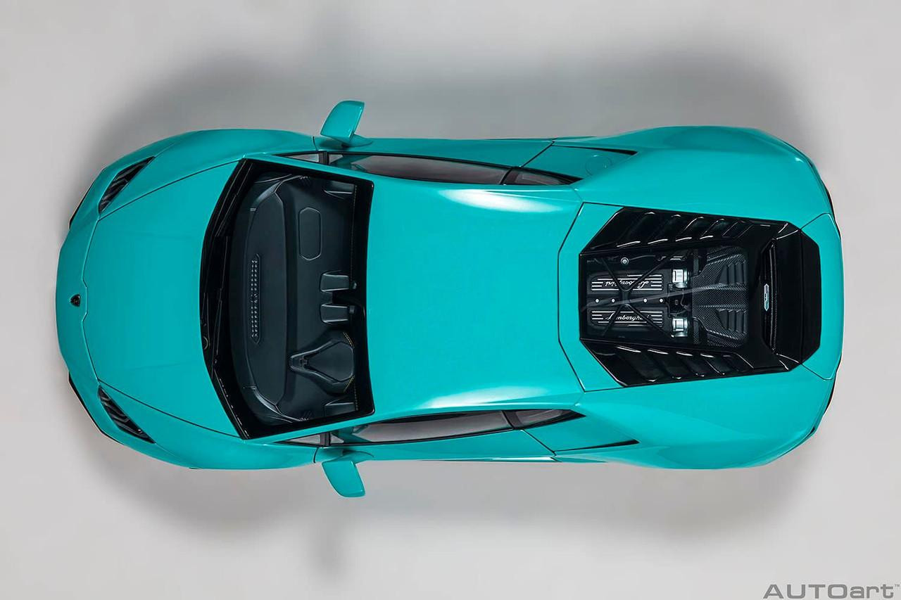 1/18 Lamborghini Huracan EVO (Turquoise Blue) Finished Model