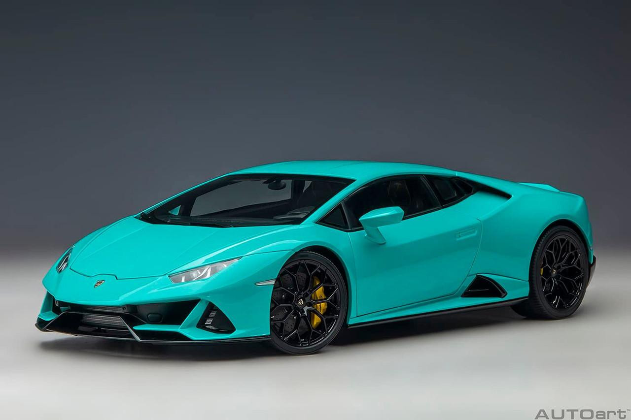 1/18 Lamborghini Huracan EVO (Turquoise Blue) Finished Model
