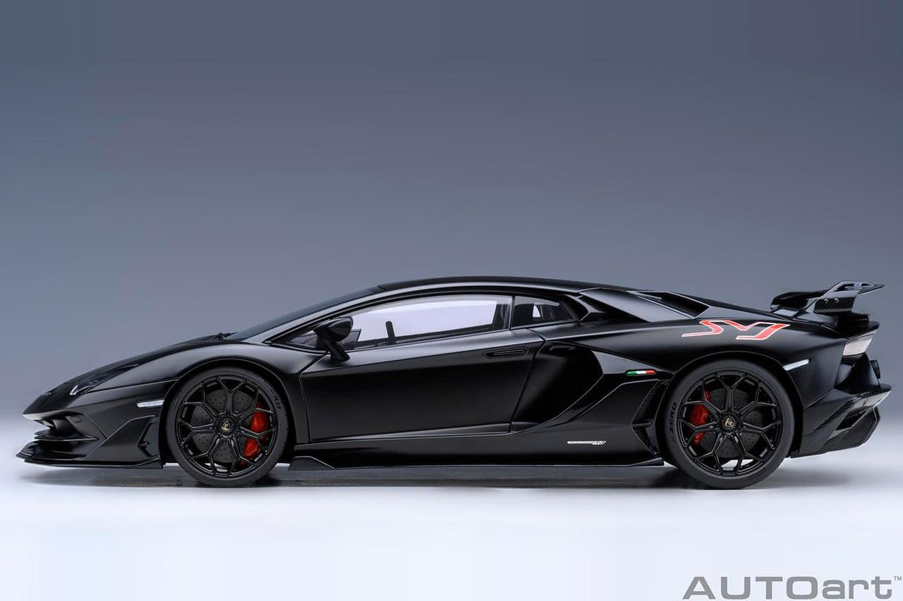 1/18 Lamborghini Aventador SVJ (Matte Black) Finished Model